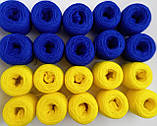 Набір ниток для вишивання, синьо-жовтий набір ниток, фото 2