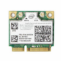 Wi-fi модуль HalfSize Mini pcie для Lenovo Intel Advanced-N N6205 62205anhmw b,g,n 300mb 2,4 GHz/ 5GHz!