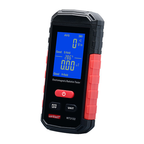 Тестер електромагнітного випромінювання (1-1999В/м, 0,01-99,99μT/0,1-999, 9mG) WINTACT WT3122, фото 1