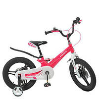 Велосипед двухколесный детский 16 дюймов (магниевая рама) Profi Hunter LMG16232 Розовый