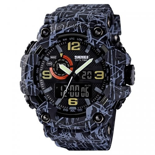 Чоловічий наручний годинник Skmei 1520 Сірий, фото 1