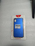 Чохол iphone X пластмасовий синій (ушкоджена упаковка), фото 2