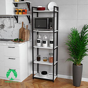 Лофтовий стелаж на кухню на 5 полиць з ДСП