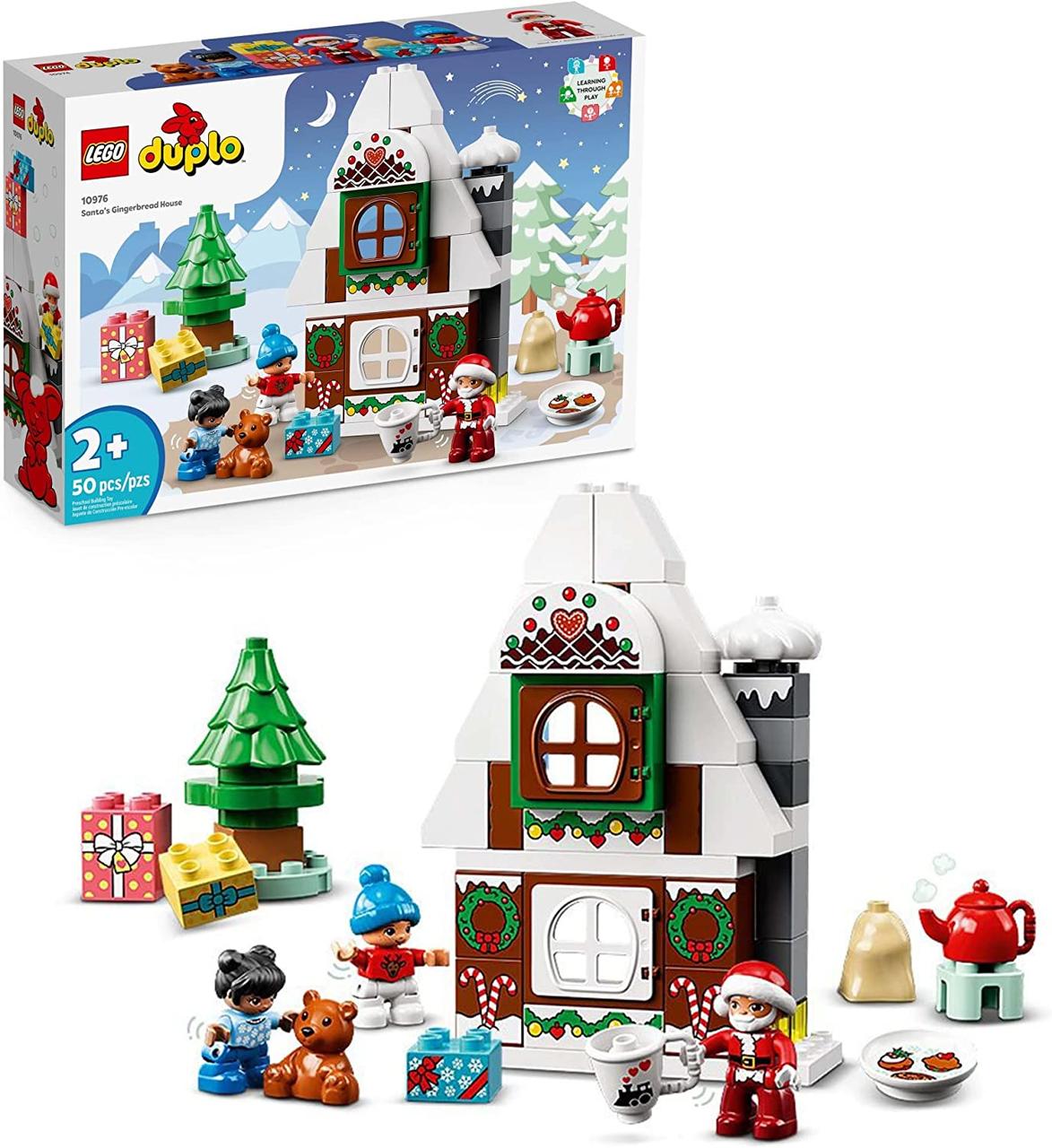 Новорічний набір Лего Дупло Пряничний будиночок Санти Lego Duplo 10976
