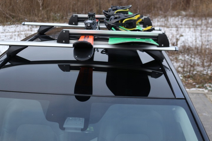 Багажник для перевозки лыж и сноубордов Amos Ski Lock 5 алюминиевый серый - фото 4 - id-p556621214