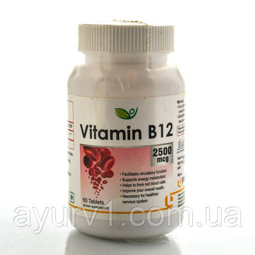 Купити Вітамін B122500 mcg, Vitamin B12 Biotrex 60 tab для нервової