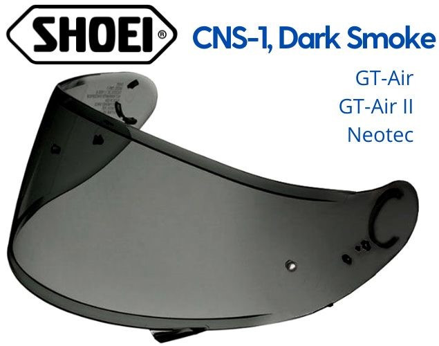 Визор CNS-1 Dark Smoke для шлемов Shoei GT-Air / GT-Air II / Neotec - фото 1 - id-p1282600610