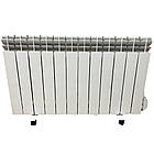 Обігрівач масляний алюмінієвий Gladiator HYBRID 12 секцій, термостат, компл. роликів, фото 2