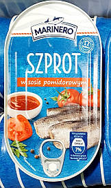 Шпроти в томаті  Marinero Szprot w sosie pomidorowym 170 г.