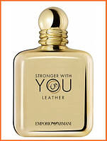 Армані Стронгер Віз Ю Лежер - Giorgio Armani Stronger With You Leather парфумована вода 100 ml., фото 2
