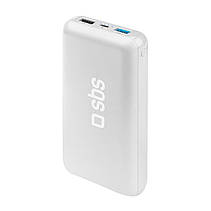 Зовнішній акумулятор SBS Powerbank 20000 mAh White (TTBB20000PD20W), фото 3