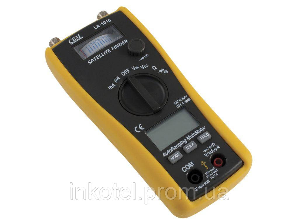 LA-1016 CEM мультиметр + вимірювач рівня супутникових сигналів, фото 1