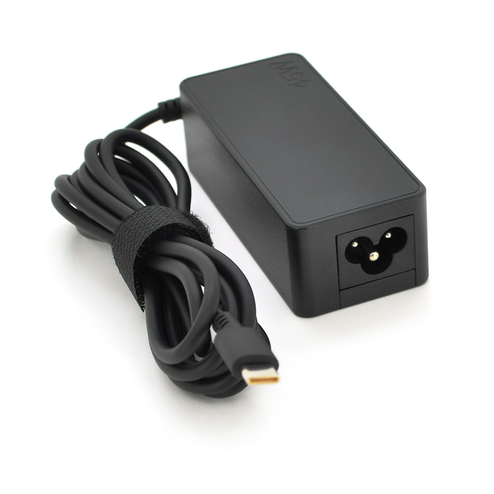 Блок живлення MERLION для ноутбука LENOVO 45W штекер Type-C, довжина 0,9м + кабель живлення, фото 1