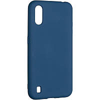Чохол Fiji Full Soft Premium для Samsung Galaxy A01 (A015) силікон бампер Dark Blue