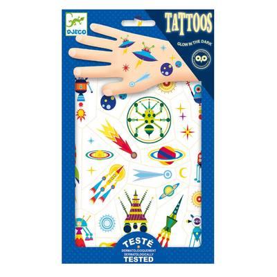Набір дитячих татуювань Djeco Космос DJ09590, фото 1