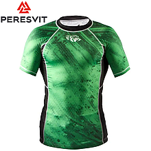 Рашгард з коротким рукавом чоловічий Peresvit Immortal Silver Force Rashguard Short Sleeve Green Lantern