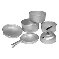 Mil-Tec Alu Cook-Set Набір туристичного посуду 7 предметів, алюміній 14661000