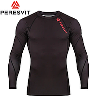 Рашгард лонгслив мужской Peresvit Core Long Sleeve Black-Red