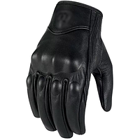 Мотоциклетні рукавички з захистом кісточок шкіряні UPC XL чорний