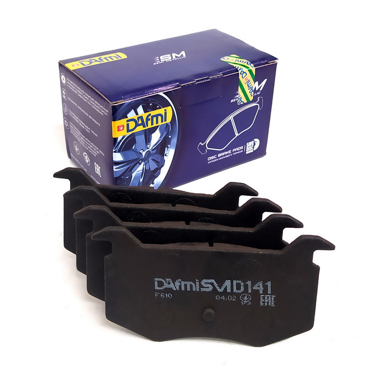 Колодки гальмівні передні Москвич 2141 D141SM (пр-во DAFMI)