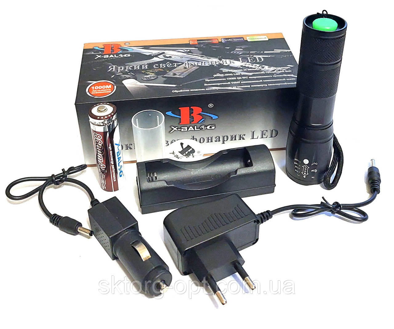 Тактичний світлодіодний ліхтар Bailong POLICE BL-1831-T6