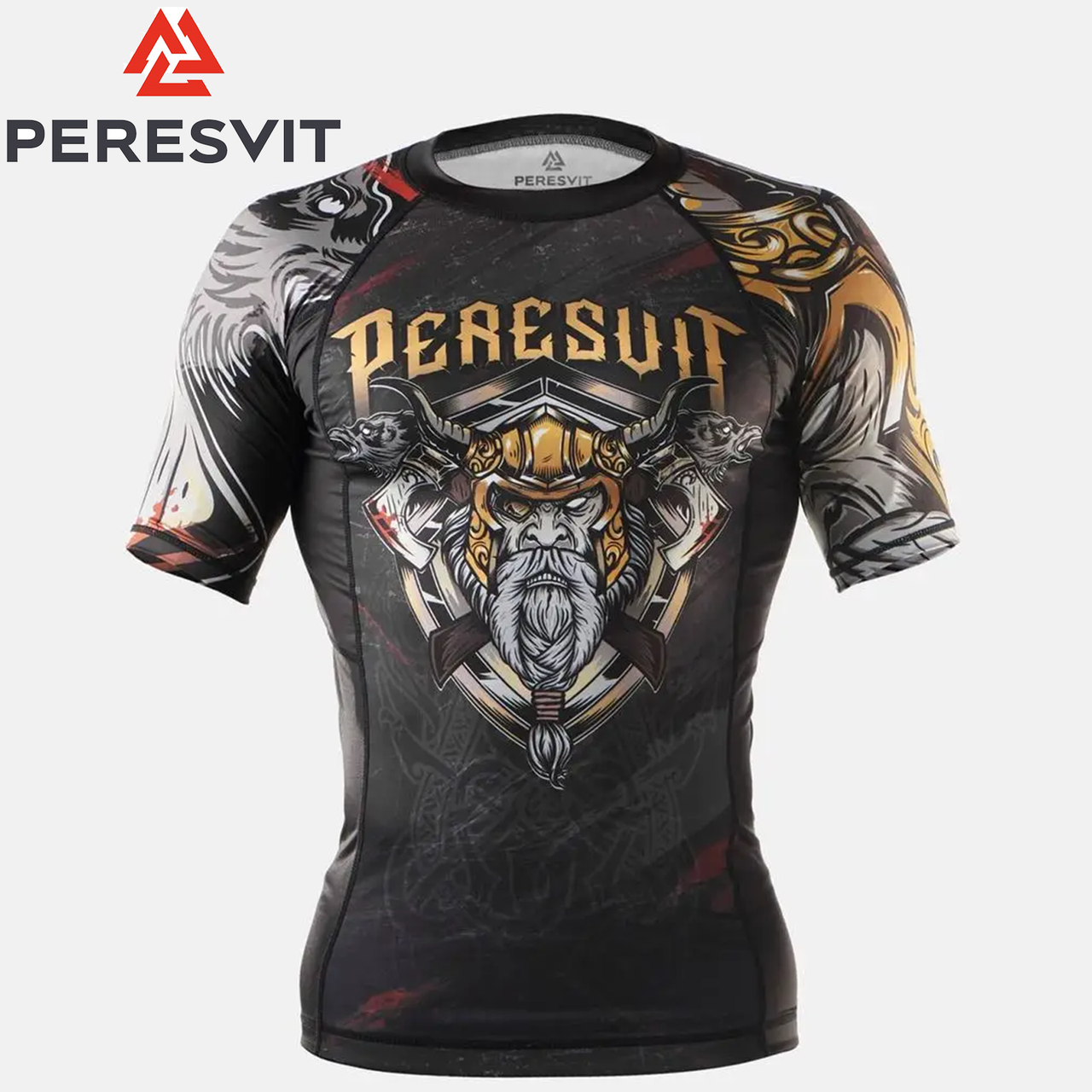 Рашгард з коротким рукавом чоловічий Peresvit Odin Blessing Short Sleeve Rash Guard