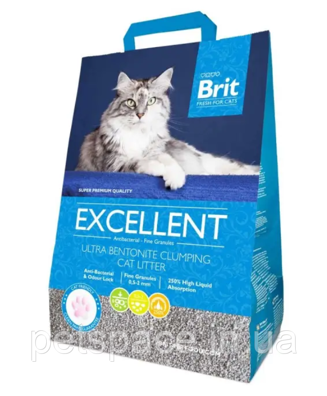 Наповнювач для котячого туалету Brit Fresh Excellent (Бріт Фреш Екселент) 10кг