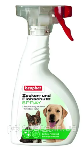 Антипаразитарний спрей для собак Beaphar Zecken-und Flohschutz (Біфар на натур.основі) 400мл., фото 1