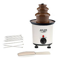 Шоколадний фонтан Adler AD 4487 (30 Вт, 200 мл, до 80°C, регулюються ніжки, компактний)