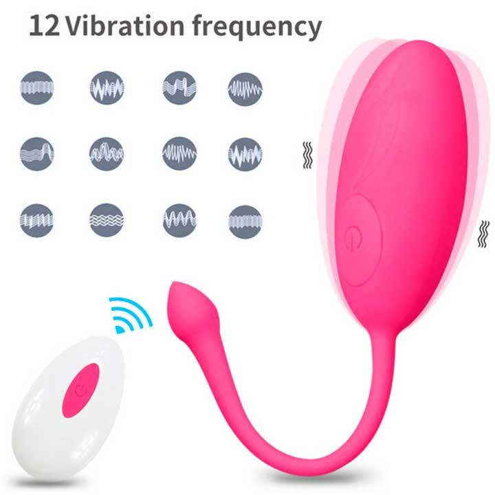 Віброяйце зі щетинками USB - Рожевий - Вібратори, фото 1