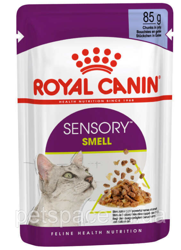 Корм Royal Canin Sensory Smell in jelly (Роял Канін для вибагливих котів, в желе) 85г, фото 1