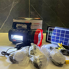 Переносний ручний ліхтар RT-906BT із сонячною панеллю Радіо Bluetooth вбудований акумулятор LED-лампи MP3