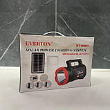 Переносний ручний ліхтар RT-906BT із сонячною панеллю Радіо Bluetooth вбудований акумулятор LED-лампи MP3, фото 2