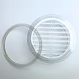 Кругла вентиляційна решітка для натяжних стель - 100мм. (прозорий), для стельової вентиляції, фото 3