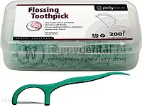 Зубочистки Polydent Flossing Toothpick 200 шт.