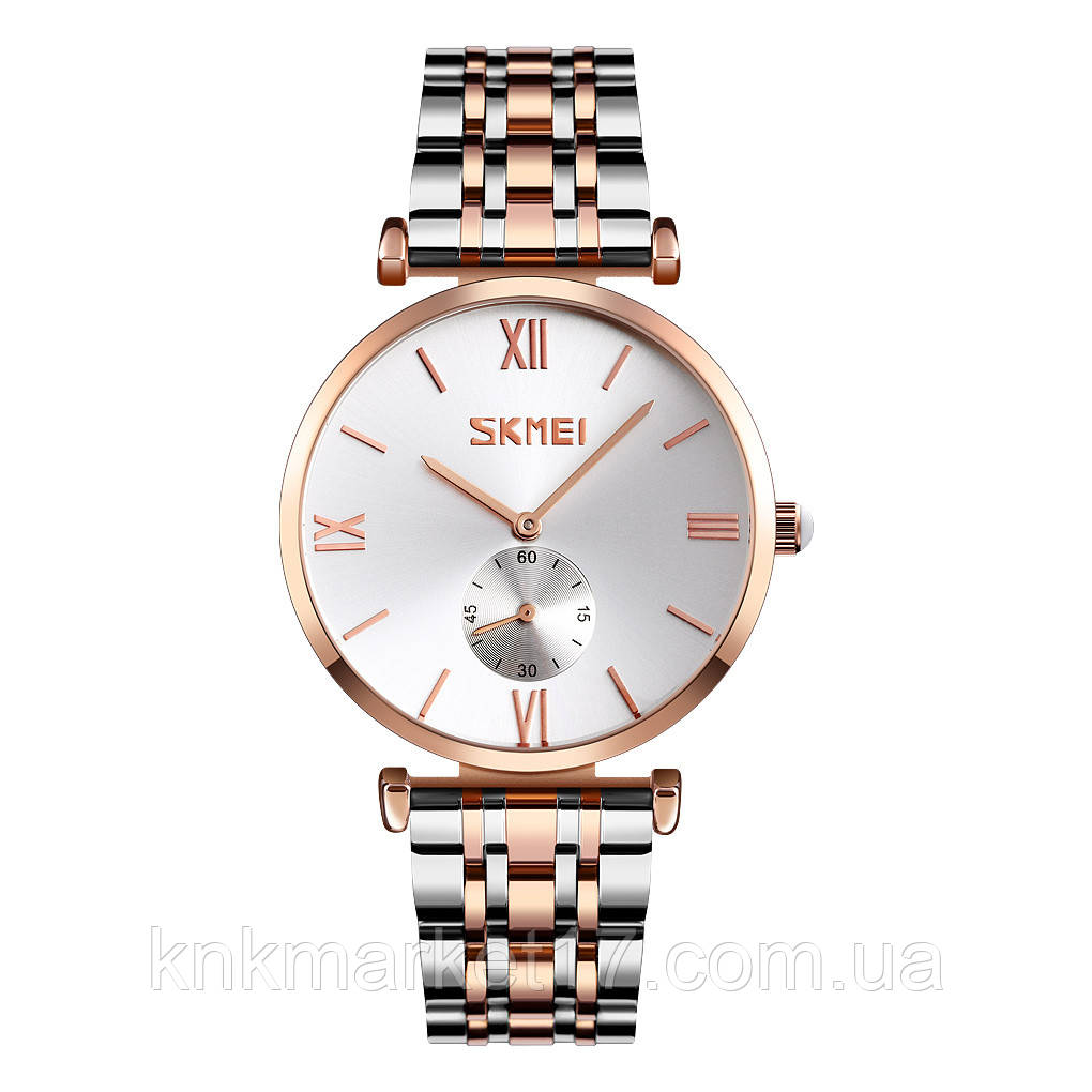 Skmei 9198TRGSI-B Rose Gold-Silver/Silver MenMen, фото 1