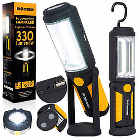 Потужна світлодіодна лампа для майстерень Heckermann з магнітом