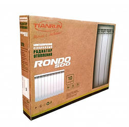 Потужний радіатор TIANRUN RONDO. Глибина 100 мм, потужність 209 Вт. Гріє по-справжньому!