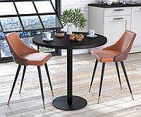 Обеденный круглый стол MebelProff BS-450-800, стол в гостиную, кухню, круглый столик Венге Луизиана