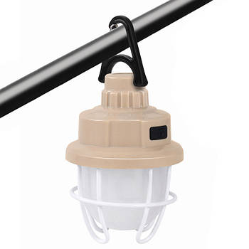 Кемпінговий ліхтар туристичний на акумуляторі 18650, 9 LED світильник USB Type-C лампа для кемпінгу 120 лм