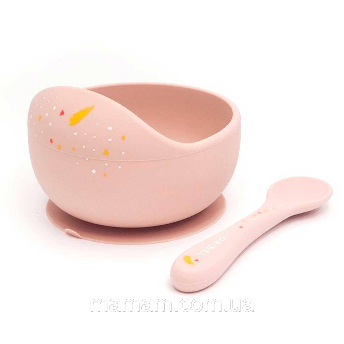 Набір посуду Oribel Cocoon 2 предмета – ложка та миска Pink, фото 1
