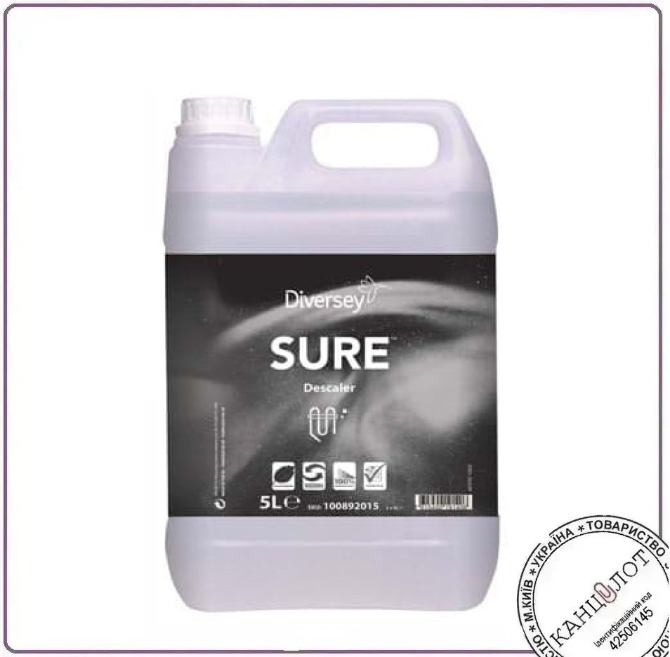 Чистячий засіб для видалення накипу Diversey Sure Descaler, 5 л (100892015)