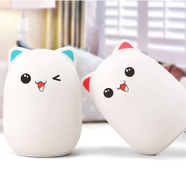 Нічний світильник силіконовий котик Light Cat Silicone Lamp Котик