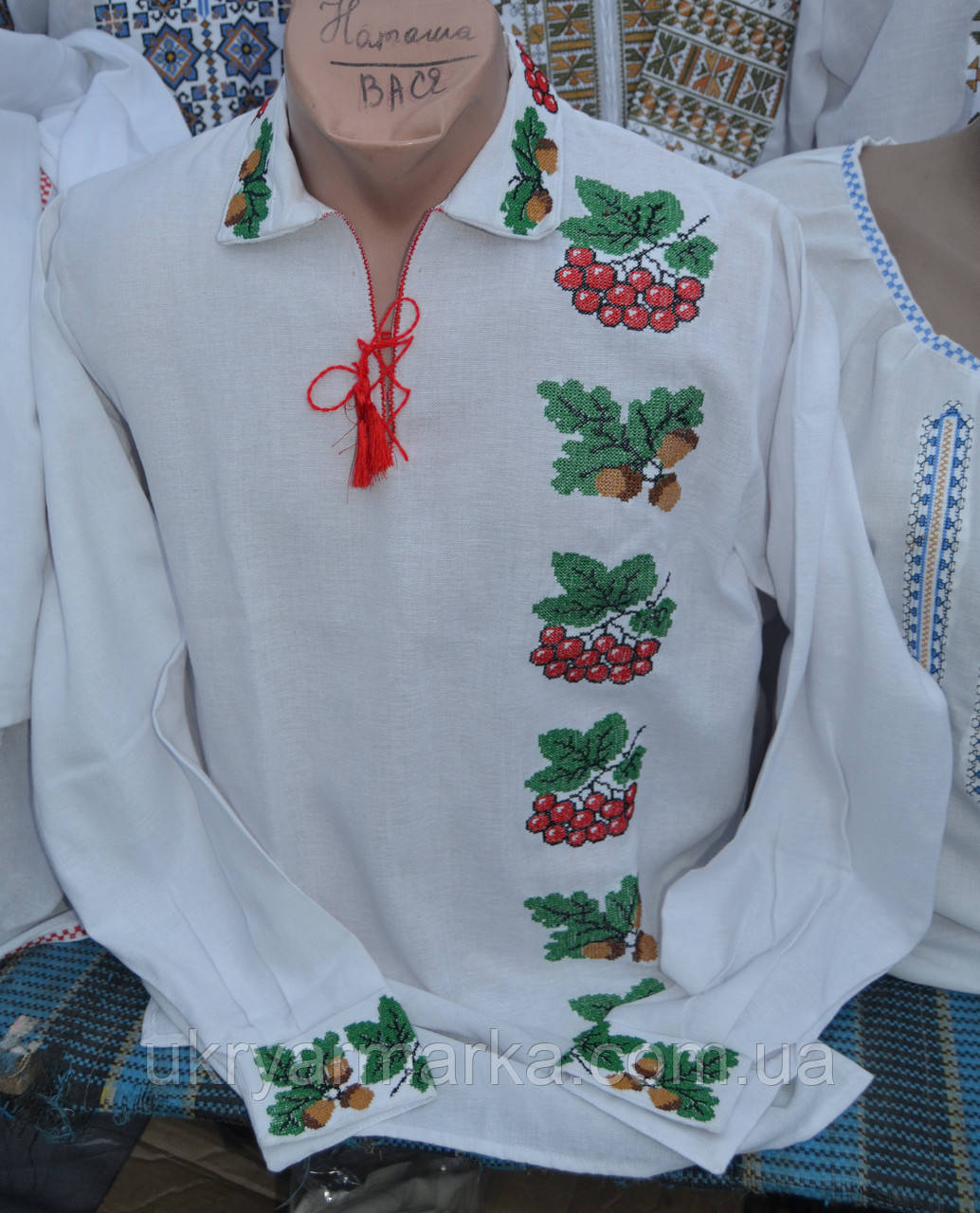 Чоловіча вишивана сорочка "Калина"
