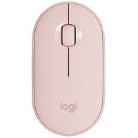 Мишка бездротова оптична Bluetooth або USB LOGITECH Pebble M350 Рожевий