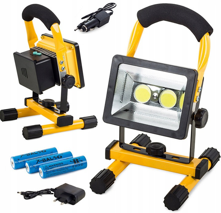 Галогенна лампа на батареях, прожектор, 2400 лм, 50 Вт., фото 1