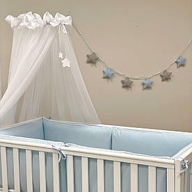Балдахін у дитяче ліжечко універсальний зі зірками 4м