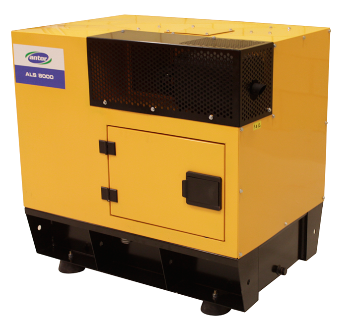 Дизельний однофазний генератор ANTOR ALS 8000 MS (7,5 кВт) в капоті