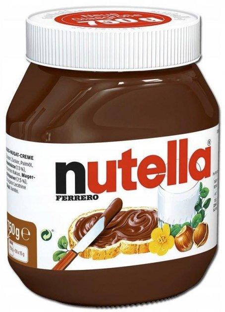 Шоколадно-ореховая паста нутелла Nutella Fererro с лесными орехами 825г ...