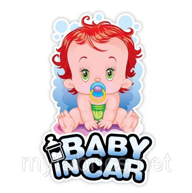 Наклейка на авто "BABY IN CAR"